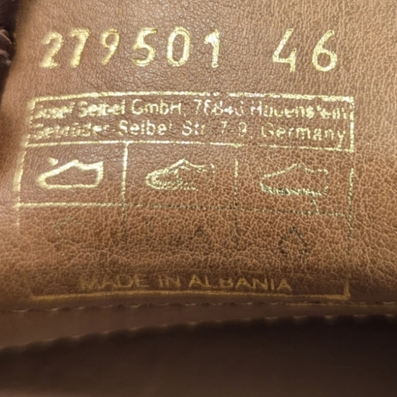 JOSEF SEIBEL | NWOT MEN'S LEATHER SHOES SANDALS |  MARONE | EU 46  US 12 - 12.5 - Picture 6 of 16